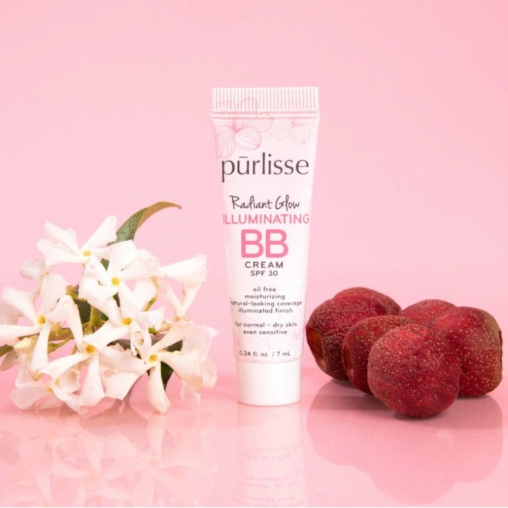 🌹FREE!! Purlisse Radiant Glow Illuminating BB Cream Mini FAIR Exp1/25 *NEW!